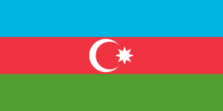 The flag of Republic of Azerbaijan