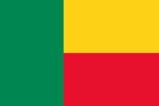 The flag of Republic of Benin