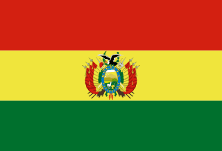 The flag of Plurinational State of Bolivia