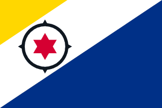 The flag of Bonaire, Sint Eustatius and Saba