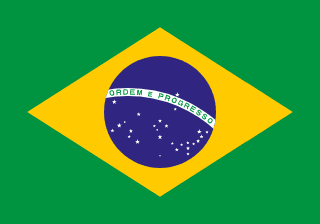 The flag of Federative Republic of Brazil