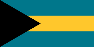 The flag of Commonwealth of the Bahamas