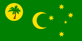 The flag of Territory of the Cocos (Keeling) Islands