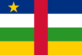 The flag of Central African Republic