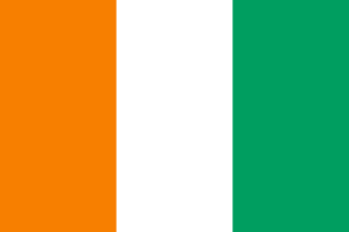 The flag of Republic of Côte d'Ivoire