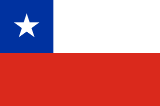 The flag of Republic of Chile