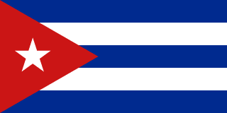 The flag of Republic of Cuba