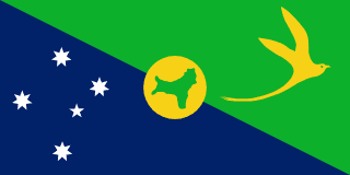 The flag of Territory of Christmas Island