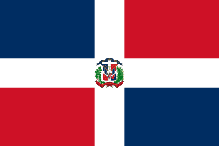 The flag of Dominican Republic