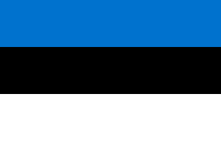 The flag of Republic of Estonia