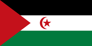 The flag of Sahrawi Arab Democratic Republic
