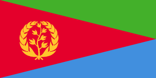 The flag of State of Eritrea