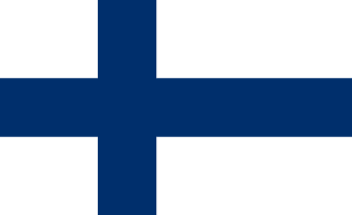 The flag of Republic of Finland