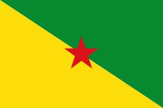 The flag of Guiana