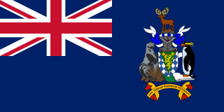 The flag of South Georgia and the South Sandwich Islands
