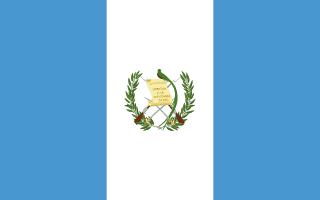 The flag of Republic of Guatemala
