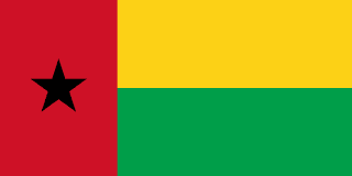 The flag of Republic of Guinea-Bissau