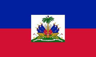 The flag of Republic of Haiti