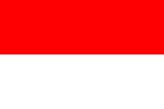 The flag of Republic of Indonesia
