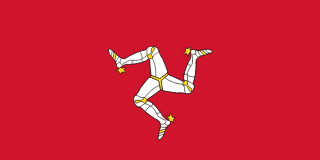 The flag of Isle of Man