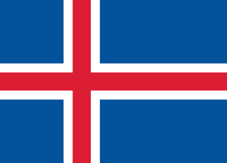 The flag of Iceland