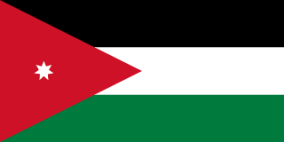 The flag of Hashemite Kingdom of Jordan