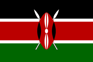 The flag of Republic of Kenya