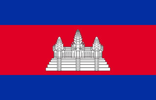 The flag of Kingdom of Cambodia