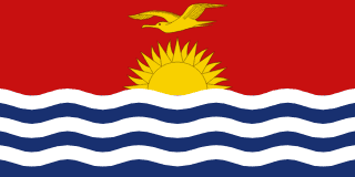 The flag of Independent and Sovereign Republic of Kiribati