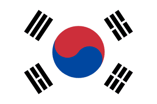 The flag of Republic of Korea