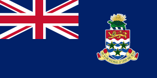 The flag of Cayman Islands