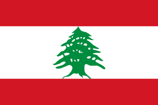 The flag of Lebanese Republic