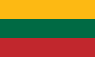The flag of Republic of Lithuania