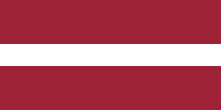 The flag of Republic of Latvia