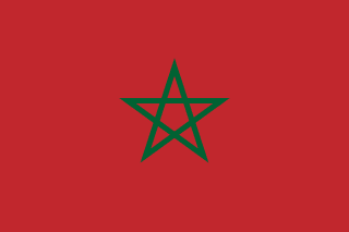 The flag of Kingdom of Morocco