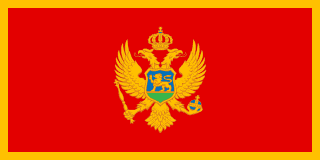 The flag of Montenegro