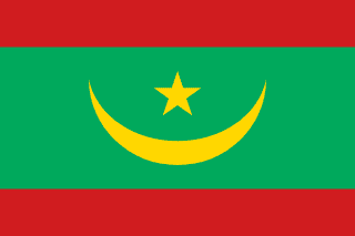 The flag of Islamic Republic of Mauritania