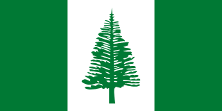 The flag of Territory of Norfolk Island