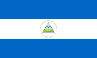The flag of Republic of Nicaragua