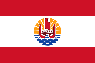 The flag of French Polynesia