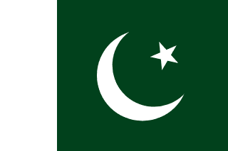 The flag of Islamic Republic of Pakistan