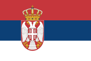 The flag of Republic of Serbia
