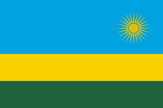 The flag of Republic of Rwanda