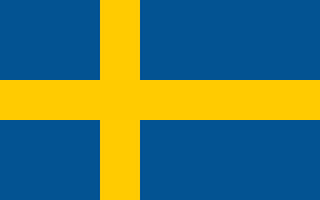 The flag of Kingdom of Sweden