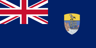 The flag of Saint Helena, Ascension and Tristan da Cunha