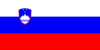 The flag of Republic of Slovenia