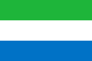The flag of Republic of Sierra Leone