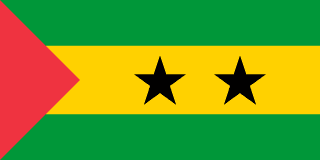 The flag of Democratic Republic of São Tomé and Príncipe