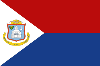 The flag of Sint Maarten