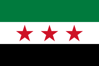 The flag of Syrian Arab Republic